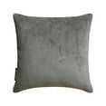 thumbnail image 4 of Dark Gray Decorative Throw Pillow Covers 24"x24" | Modern Velvet Cushion Cover Striped | Ribbed Corduroy Velvet Pillowcases for Couch, Sofa Bedroom & Living Room, Modern Home Décor - Dark Gray Cords, 4 of 12