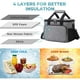 thumbnail image 3 of Bolsa de almuerzo aislada para mujeres, bolsa térmica para almuerzo a prueba de fugas con correa para el hombro, loncheras para adultos para hombres para el trabajo/picnic,, 3 of 6