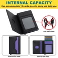 thumbnail image 4 of for iPhone 7 Plus/8 Plus 2 In 1 Detachable Magnetic Card Slots Back Case, PU Leather RFID Blocking Kickstand Fashion Shockproof Protective Phone Case Cover for iPhone 7 Plus/8 Plus, Black, 4 of 10