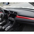thumbnail image 6 of Xotic Tech Interior Center Console Stripe AC Vent Outlet Dashboard Panel Pillar Speaker Steering Wheel Frame Cover Trim Combo Kit , Sporty Red , Compatible with Honda Civic 10th Gen 2016-2021, 6 of 9