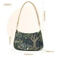 thumbnail image 3 of FORMRS Womens Shoulder Bag with Chain Strap Clutch Purse Cute Tote Handbag, Green Forest Scene, 3 of 7