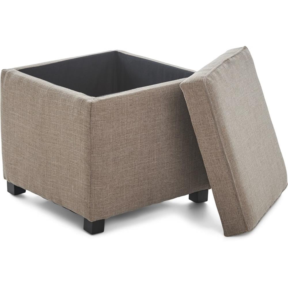 Tommy Hilfiger Morgan Storage Cube Ottoman Brown