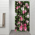 thumbnail image 3 of Waterproof Pioneer Shower Curtain 36x72 Inch Polyester Unique Colorful Floral Shower Curtain for Bathroom Hotel Home Decor with 7 Plastic Hooks, 3 of 4