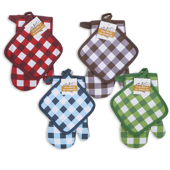 DDI 2338435 Oven Mitt & Pot Holder Set, Assorted Color Case of 24