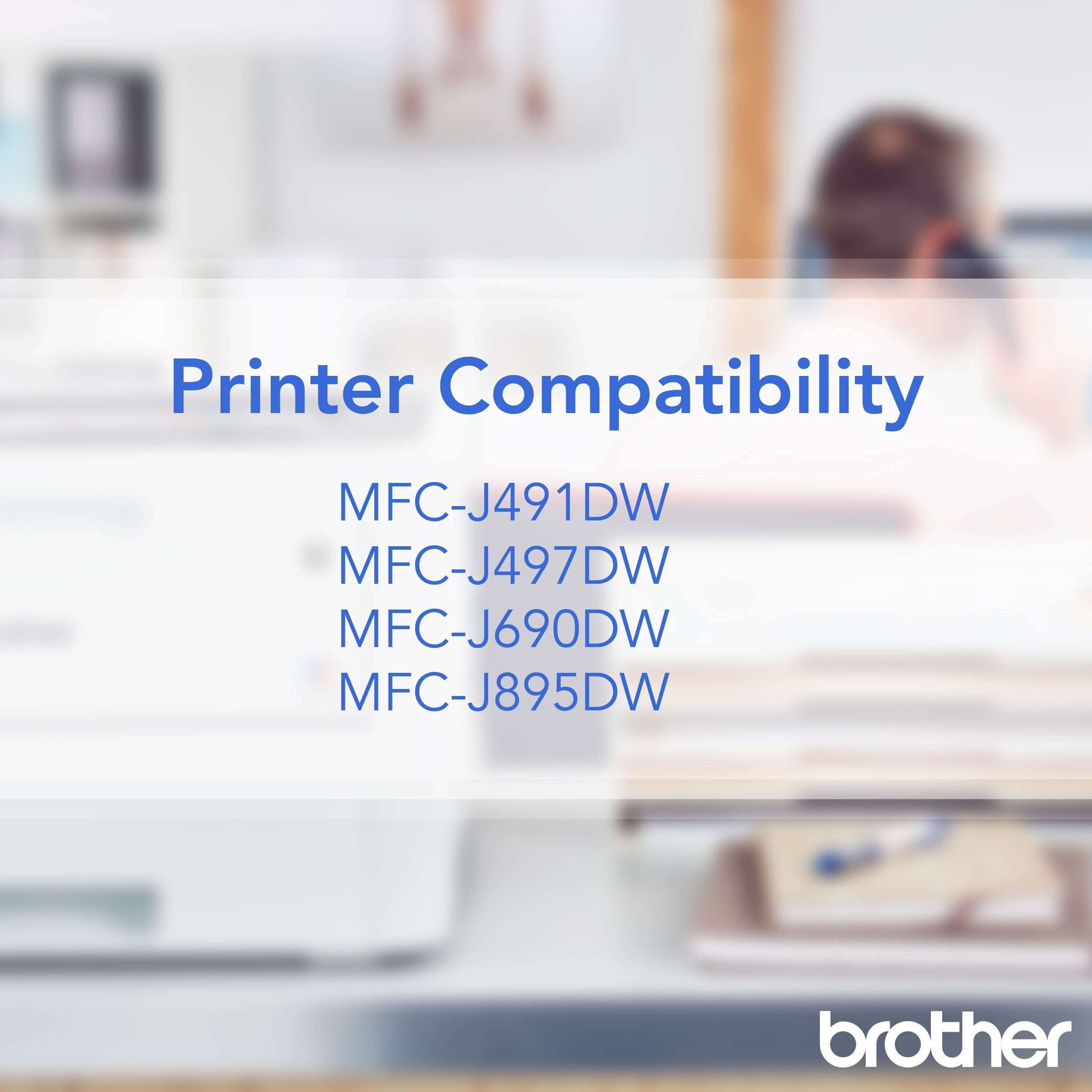 Brother Genuine LC3013BK High-yield Black Printer Ink Cartridge