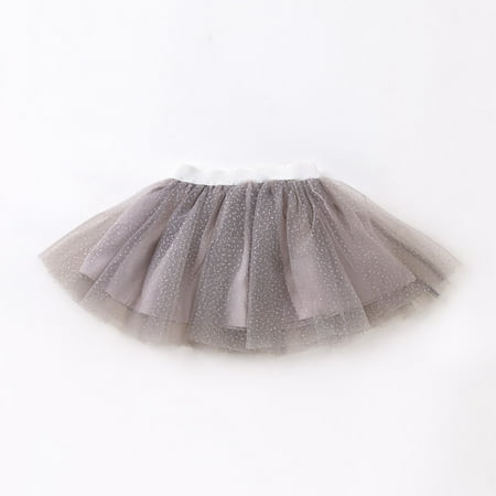 

NECHOLOGY Toddler Short Skirt Girl s Half Skirt Baby Princess Skirt Short Skirt Half Skirt Tulle Skirt Dress for Girl Dress Grey 1-2 Years