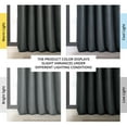 thumbnail image 3 of Half Price Drapes Signature Natural Grey Velvet Blackout Curtains For Bedrooms (1 Panel), 50WX 96L, 3 of 12