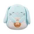 thumbnail image 1 of Squishmallows Easter 8" Plush - Buttons the Blue Bunny holding a Basket, 1 of 3