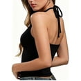 thumbnail image 7 of IMENGL Women's Tank Tops Soft Backless Tie Neck Double Lined Basic Summer Outfits 2026 Casual Sleeveless Slim-Fit Camisole for Women,M-XXL, 7 of 7