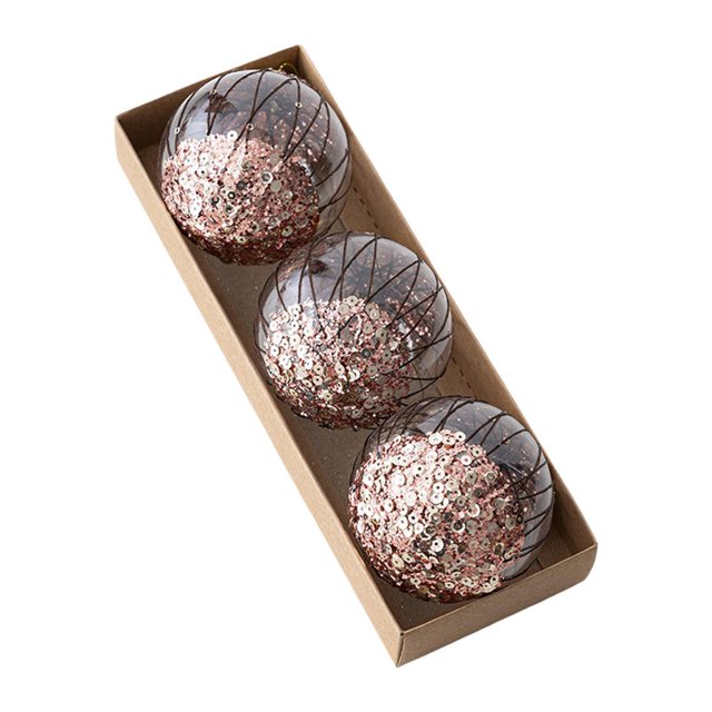Juego de adornos de bolas navideñas, adornos decorativos navideños, manualidades fáciles de usar 8cm