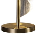 thumbnail image 4 of Benjara Melly 19" Table Lamp- LED Swirl Ribbon Design- Acrylic- Antique Brass, 4 of 7