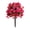 Red, variant on Artificial Flower Stakes Mixed Violet Begonia Faux Home Yard Decoration Red 1 Pack