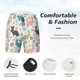 thumbnail image 3 of Balery Easter Rabbit Bañador para hombre, shorts de playa de secado rápido con entrepierna y forro de compresión-Large, 3 of 6