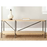 Safavieh Theodore Fir Wood Console, Natural Color