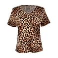 thumbnail image 1 of Playera George para Mujer, Manga Corta Escote V, Print Beige Talla EEG, 1 of 4
