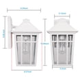 thumbnail image 4 of Luz de Pared Exterior Darkaway 36 cm, Aluminio Impermeable, Blanca, 4 of 9