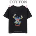 thumbnail image 3 of Camiseta de algodón para niños de Lilo Stitch Anime, camisetas para niños, camisetas para niños, camisetas casuales de manga corta con cuello redondo de moda de verano 2024, 3 of 5