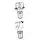 thumbnail image 1 of Portavelas giratorio elegante Macarena 2 piezas Metal vidrio, 1 of 8