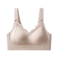 thumbnail image 2 of Ovbmpzd Seamless Everyday Seamless Bras for Women No Underwire V-Neck Full Coverage Purple Wireless Bras Comfy Sleep Soft Support T-Shirts Bras,XXXL, 2 of 6