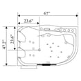 thumbnail image 6 of Hot tub white 67″ X 47″ double pump with Heater – Cayman, 6 of 6