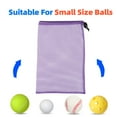 thumbnail image 5 of GSE Games & Sports Expert 6 Pack 18"x12" Mesh Drawstring Bag for Sports Tennis, Pickleball Balls, Baseballs/Softballs. Great for Laundry, Travel, Gym and Collecting Toys - Purple, 5 of 6