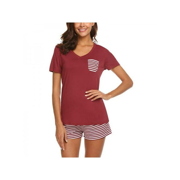 Zupora Women's Shorts Pajama Set Short Sleeve Sleepwear Nightwear