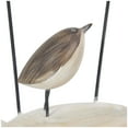 thumbnail image 5 of 14" x 12" Brown Polyresin Family Bird Sculpture with Cream Rock Base, by DecMode, 5 of 11