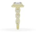 thumbnail image 3 of Unique Moments 2ct Lab Grown Radiant Cut Diamond Engagement Ring 10K Yellow Gold, 3 of 5