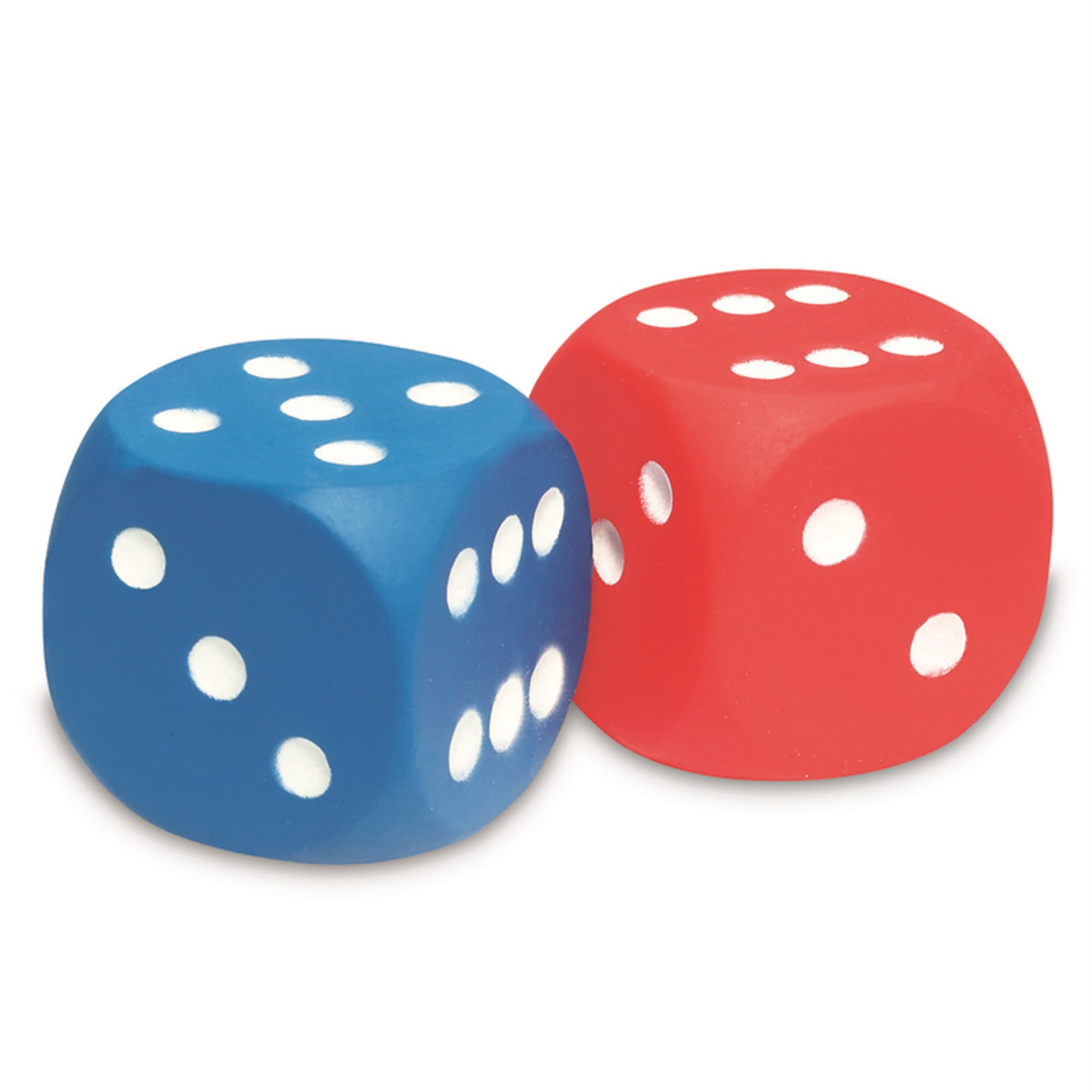 Learning Resources Foam Dice Dot Dice, Red and Blue 6Sided Foam Dice