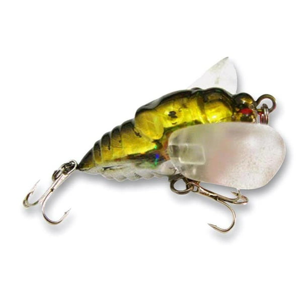 Cicada Bass Insect Fishing Lures 4cm Crank Bait Floating Tackle