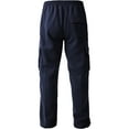 thumbnail image 3 of Hat and Beyond Men's Fleece Cargo Sweatpants Heavy Weight with Utility Pockets, 3 of 4