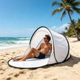 thumbnail image 6 of Sun Shelter,Outdoor Tent Instant Popup Structure,Foldable Shade Cover for Fishing Gardening and Outdoor Rest(White,142*72cm), 6 of 6