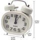 thumbnail image 3 of Retro Silent Quartz Alarm Clock, Morning Alarm Clock Travel Bedside Analog Clock Dual Bell Metal, 3 of 5