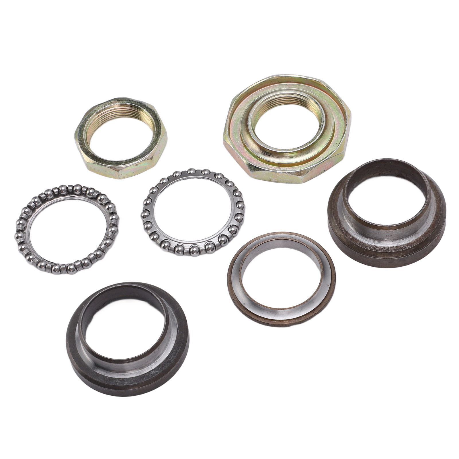Steering Stem Bearing Kit Motorcycle Front Fork Steering Stem Bearings Kit Steel Alloy Replacement for GY6‑50/60/80CC Go Karts Scooters ATV UTV 