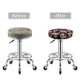 thumbnail image 3 of Uemuo Rose Flowers Pattern Round Bar Stool Seat Covers Washable Stool Cushion Slipcover Elastic Bar Chair Covers-, 3 of 7