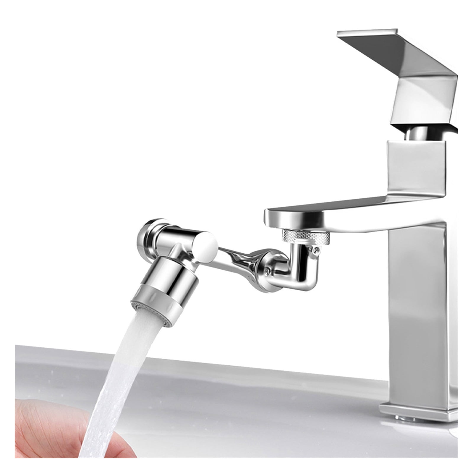 Universal Extension Faucet Splash Spray Head 1080 Degree Rotating Washbasin Tap Splash Aerator Robot Faucet Arm Filter Faucets ,Water Saving