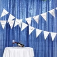 thumbnail image 6 of BalsaCircle 8 feet x 8 feet Royal Blue Sequin Backdrop Curtain Wedding Party Photobooth Decorations, 6 of 8