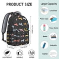 thumbnail image 6 of "Cartoon Dog Graphic Backpack - Fun School & Work Bag, Playful Pet Owner Gift with Reinforced Corners & Durable Zippers", 6 of 6