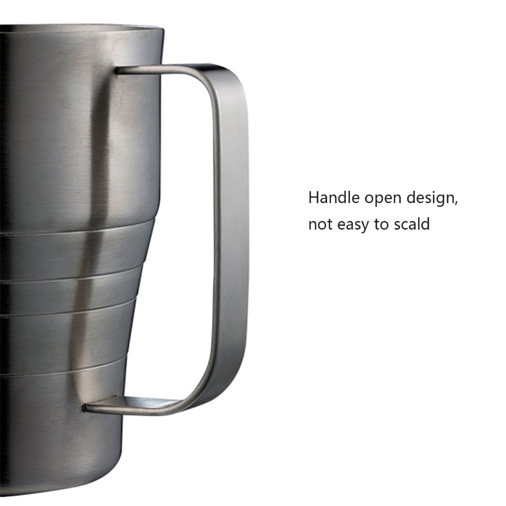 Professional 900ml Stainless Steel Milk Frothing Pitcher Ergonomic Handle For Coffee Latte Art Frothing Cup with Scale