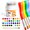36 colors, variant on Silky Crayons, 12/24/36/48 Colors Twist-Up Washable Gel Art Sticks, Water-Soluble Drawing Set with Bonus Paintbrush for Artists Hobbyists,Halloween & Christmas Gift