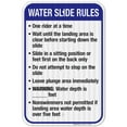 thumbnail image 1 of Montana Water Slide Rules Sign, Complies With State Of Montana Pool Safety Code, 12x18 Reflective Aluminum EGP, 1 of 1