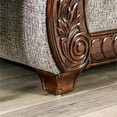 thumbnail image 3 of Furniture of America Andrea Traditional Chenille Rolled Arms Sofa in Red, 3 of 5