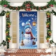 thumbnail image 5 of ToyKingdee Merry Christmas Snowman Front Door Cover Decorations, Xmas Tree Gifts Snow Decorative Banner Background, Winter Holiday Home Decor, 5 of 6