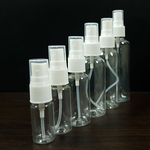 FOLOYORI 15Pcs Small Spray Bottles Transparent And White Colors For Home Use