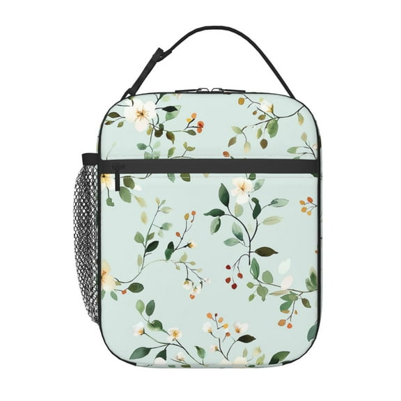 Watercolor Style-editPortable Insulated Lunch Bag Tote Lightweight Thermal Hand Carry Lunch Box for WorkOne Size