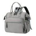 thumbnail image 1 of Bolsa de pañales para bebés, bolsa de viaje para niños y niñas, bolsa de transporte de gran capacidad, bolsa de pañales Gris, 1 of 8