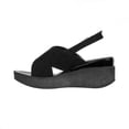 thumbnail image 3 of Sandalia Plataforma Cruzada Mujer Juvenil Negro Cómoda negro 23, 3 of 7