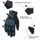 thumbnail image 4 of Guantes Para Motociclista Piel Motocross De Impermeables, 4 of 8