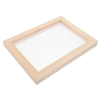WORGEOUS 1 Set Wood Frame Paper Making DIY Mould Frame and Cloth