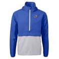 thumbnail image 2 of Men's Cutter & Buck  Blue Akron RubberDucks  Charter Eco Recycled Half-Zip Anorak Jacket, 2 of 3